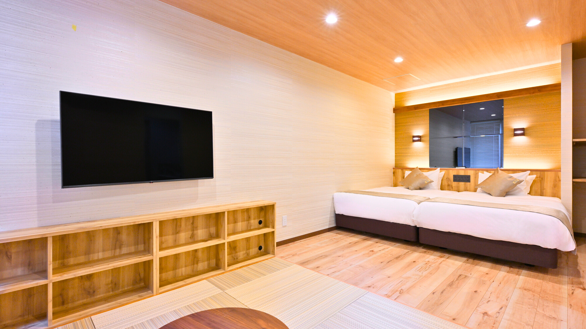 【和モダン和洋室】 半露天風呂付（30㎡）