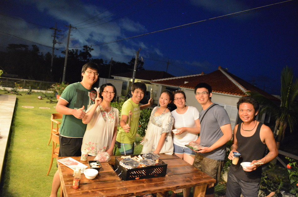 BBQ in the courtyard