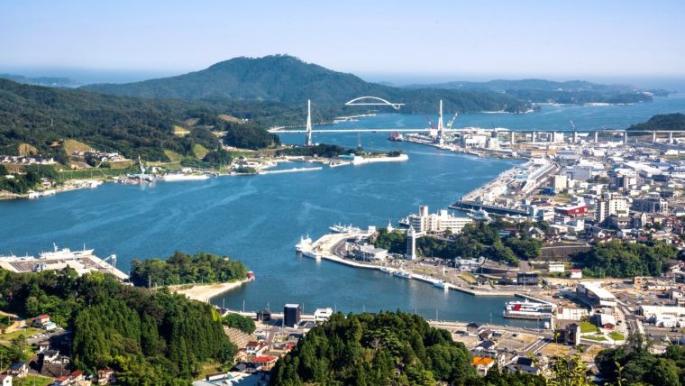 安波山から見た景色