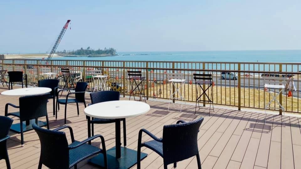 大谷海岸道の駅からの眺望