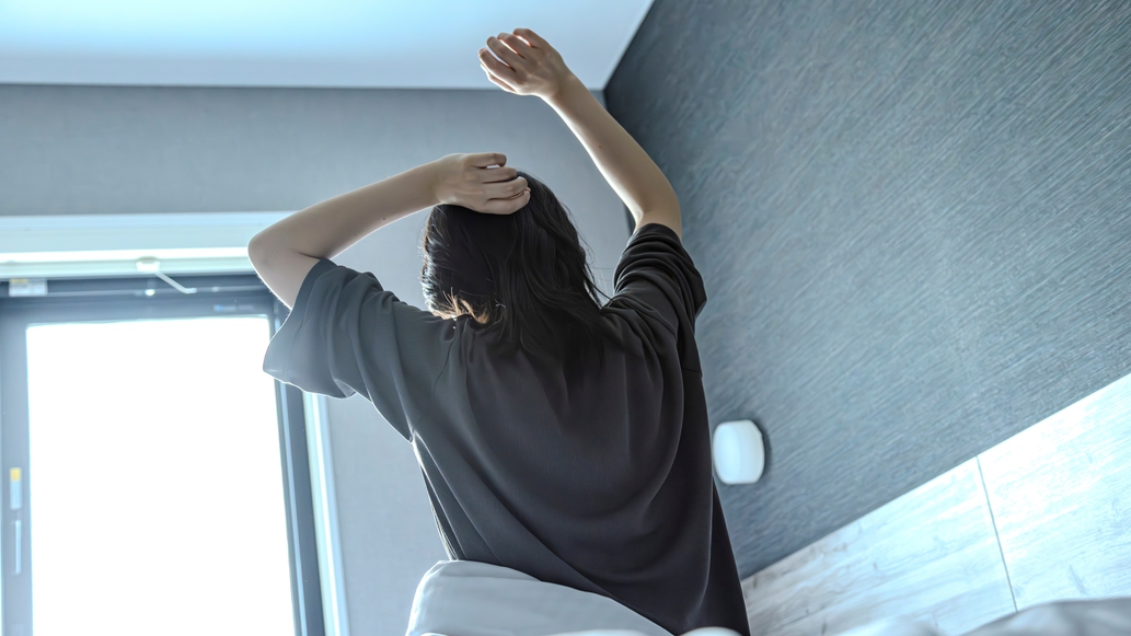 疲れもこのベッドが癒してくれます　※使用感イメージ