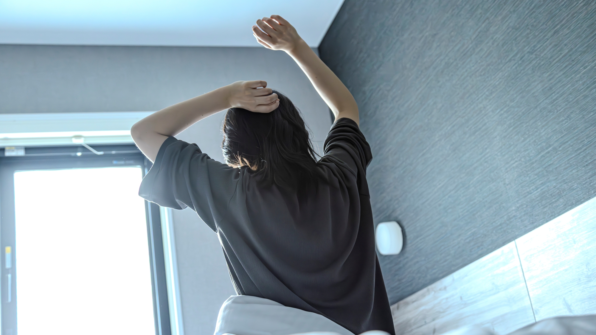 疲れもこのベッドが癒してくれます　※使用感イメージ