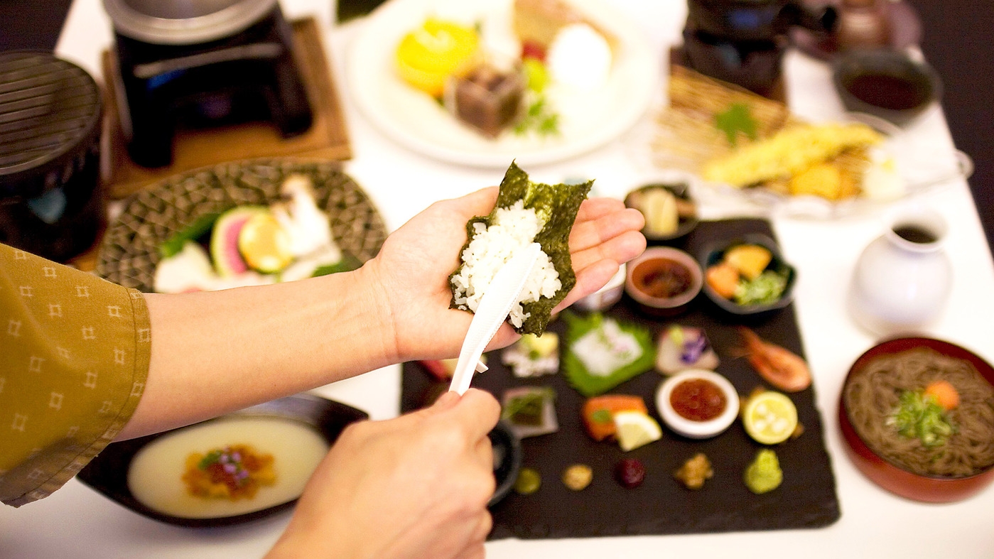 【冬旅しまね】手巻き寿司＋地元のお肉3種類・陶板焼「八雲プラン」　