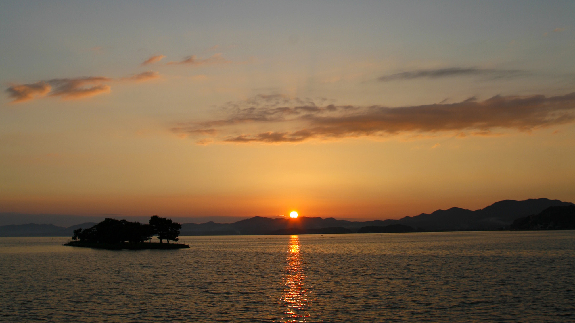■宍道湖の夕日