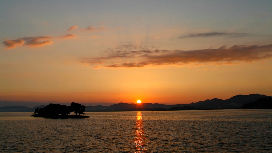 ■宍道湖の夕日