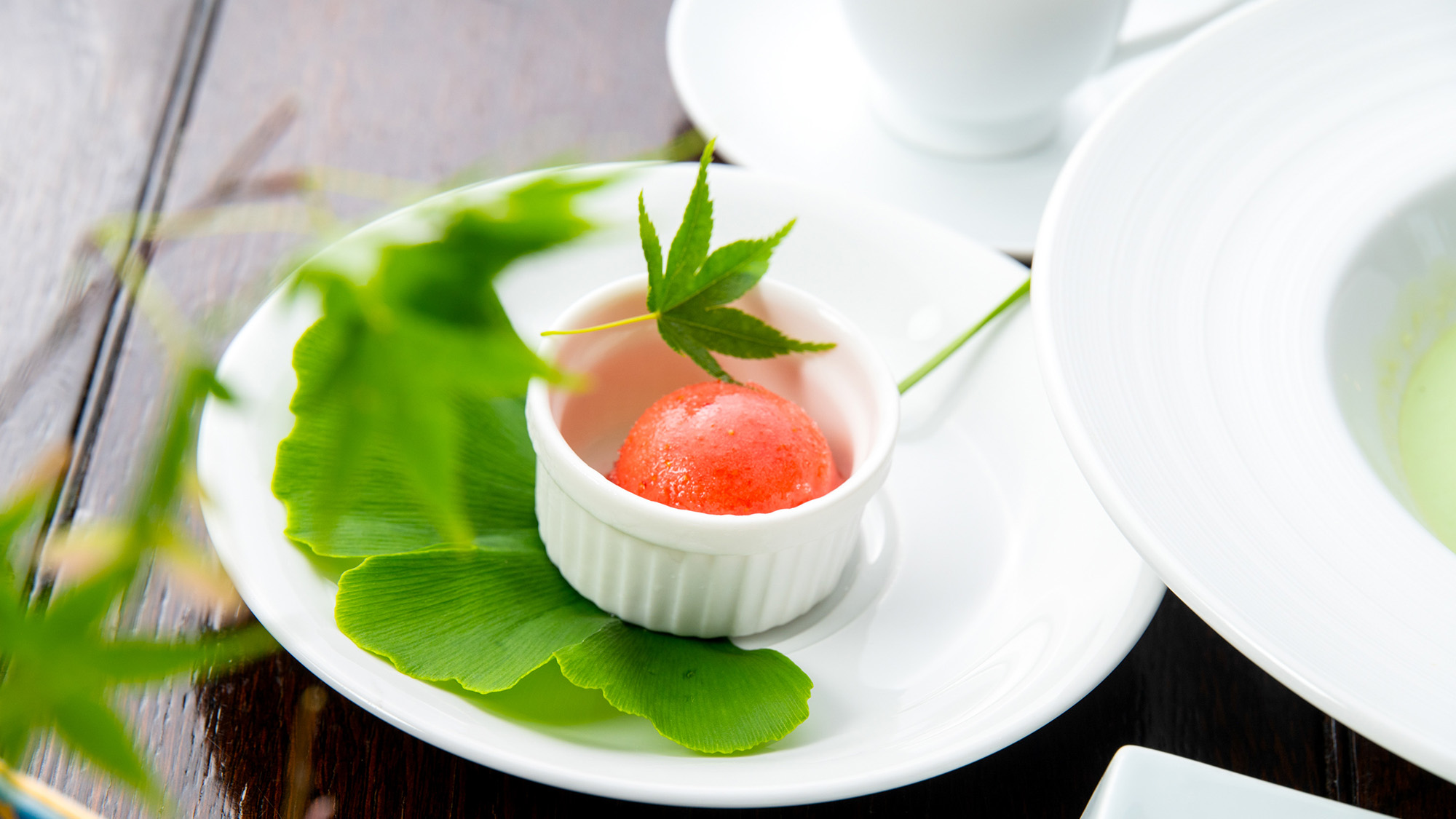 【Dinner】苺のジェラート（一例）