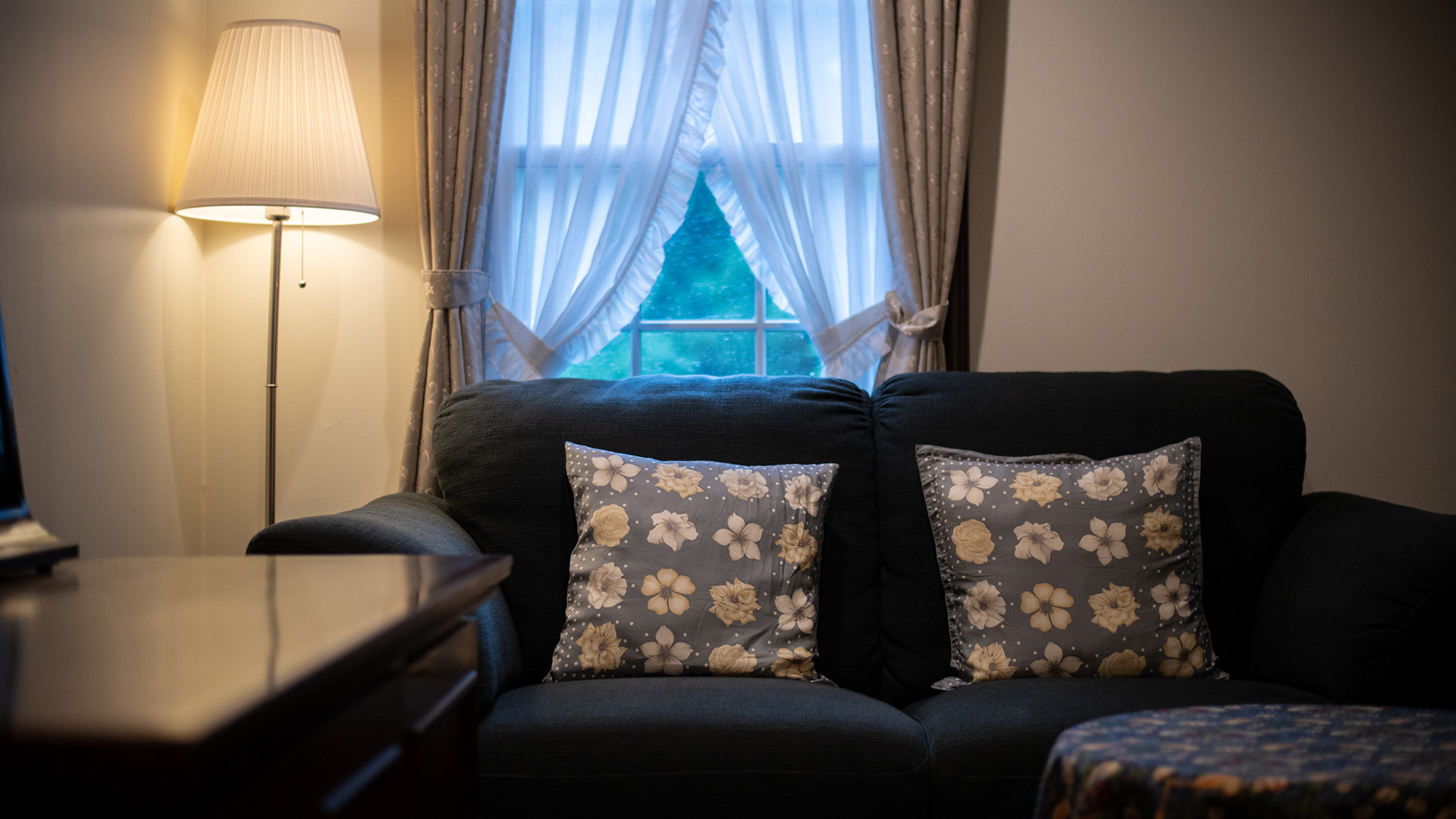 【ダブル】2名掛のファブリックソファーもご用意しております。