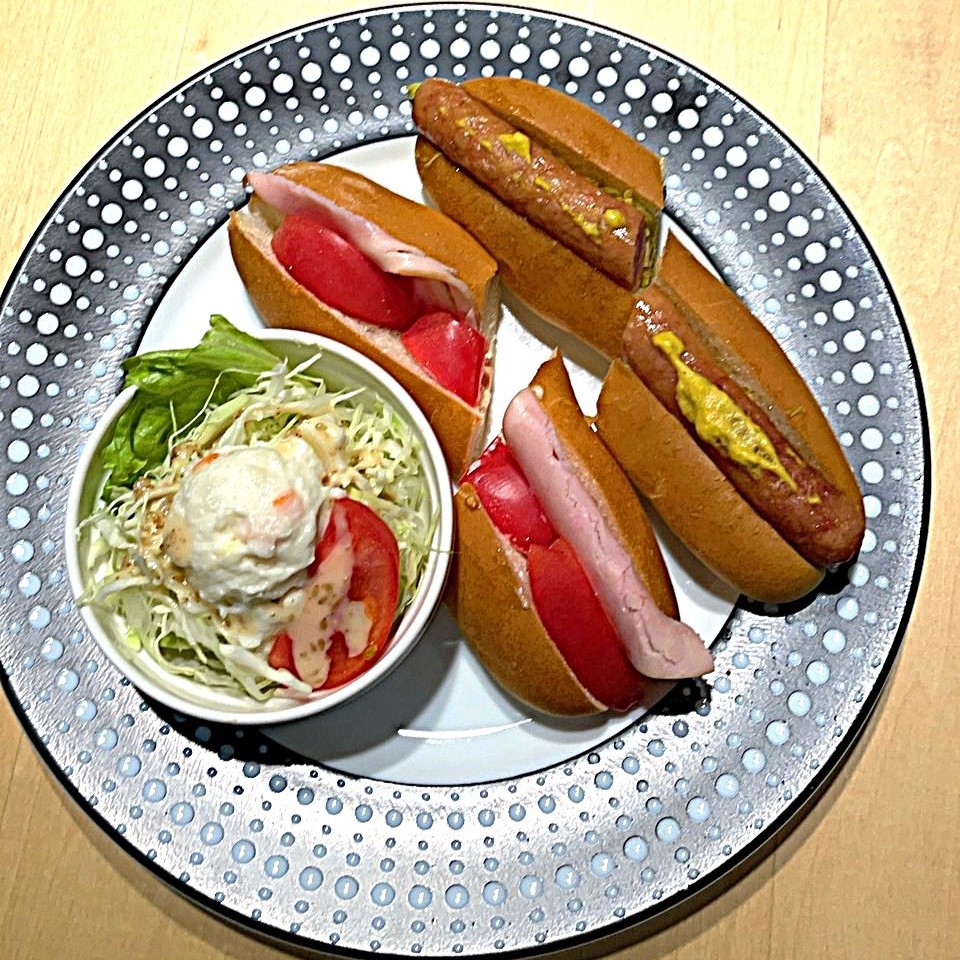 *選べる朝食一例＜ホットドックセット＞