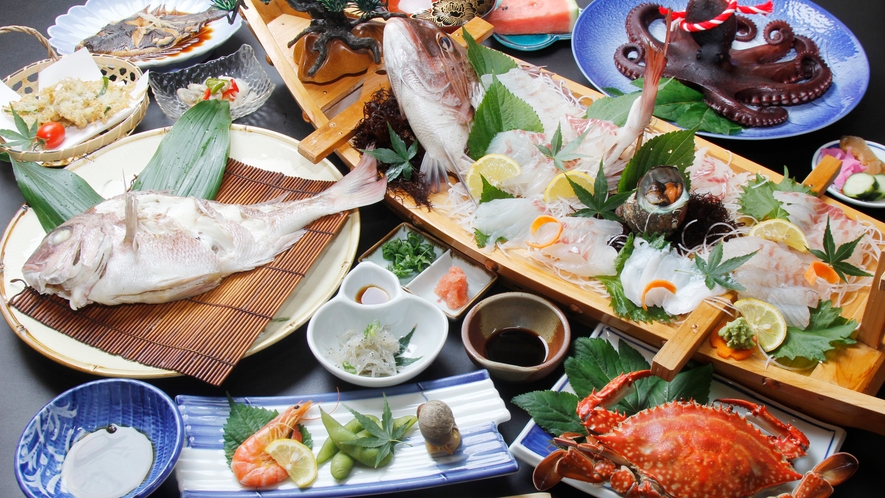 鯛の酒蒸しコース◆篠島の食材をふんだんに取り入れた、大満足うまいものづくしプラン！