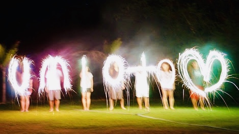 UmiOtoの庭で花火