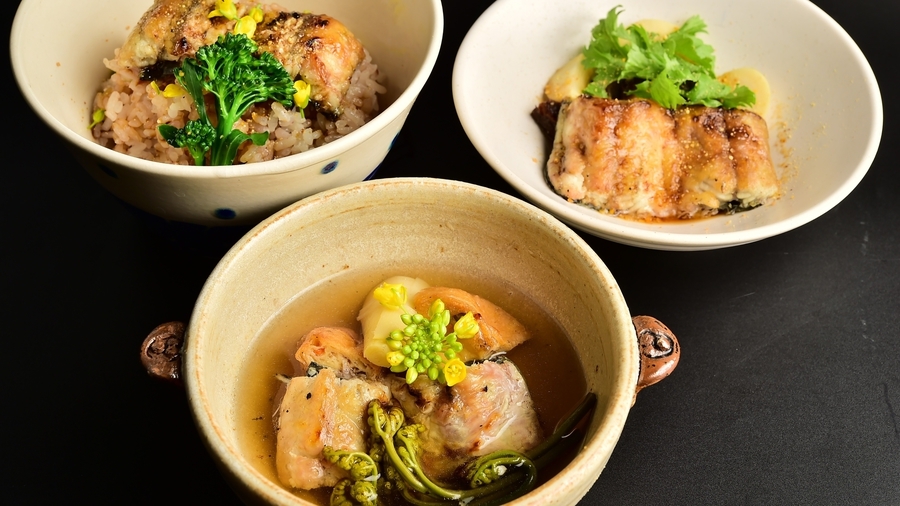 【平日：1泊2食】ちょっと贅沢な 『国産活うなぎ』＆『天然地さかな』 オーガニック御膳