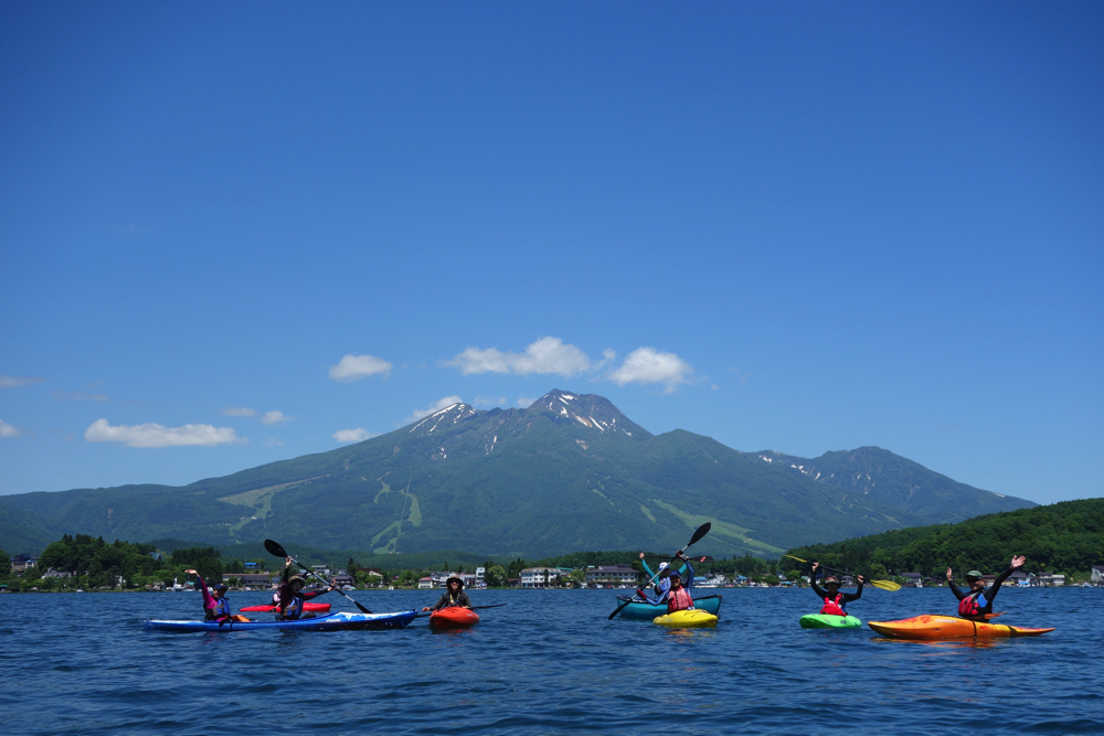 【春・夏・秋】未経験大歓迎 野尻湖カヤックツアー