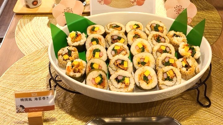 朝食メニュー　（イベントメニュー海苔巻き）一例