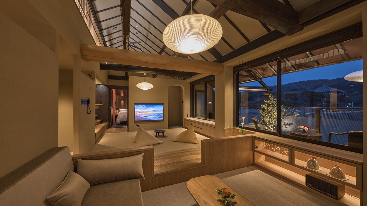 ベランダからダイナミックな東大寺の大屋根と若草山が一望できます！