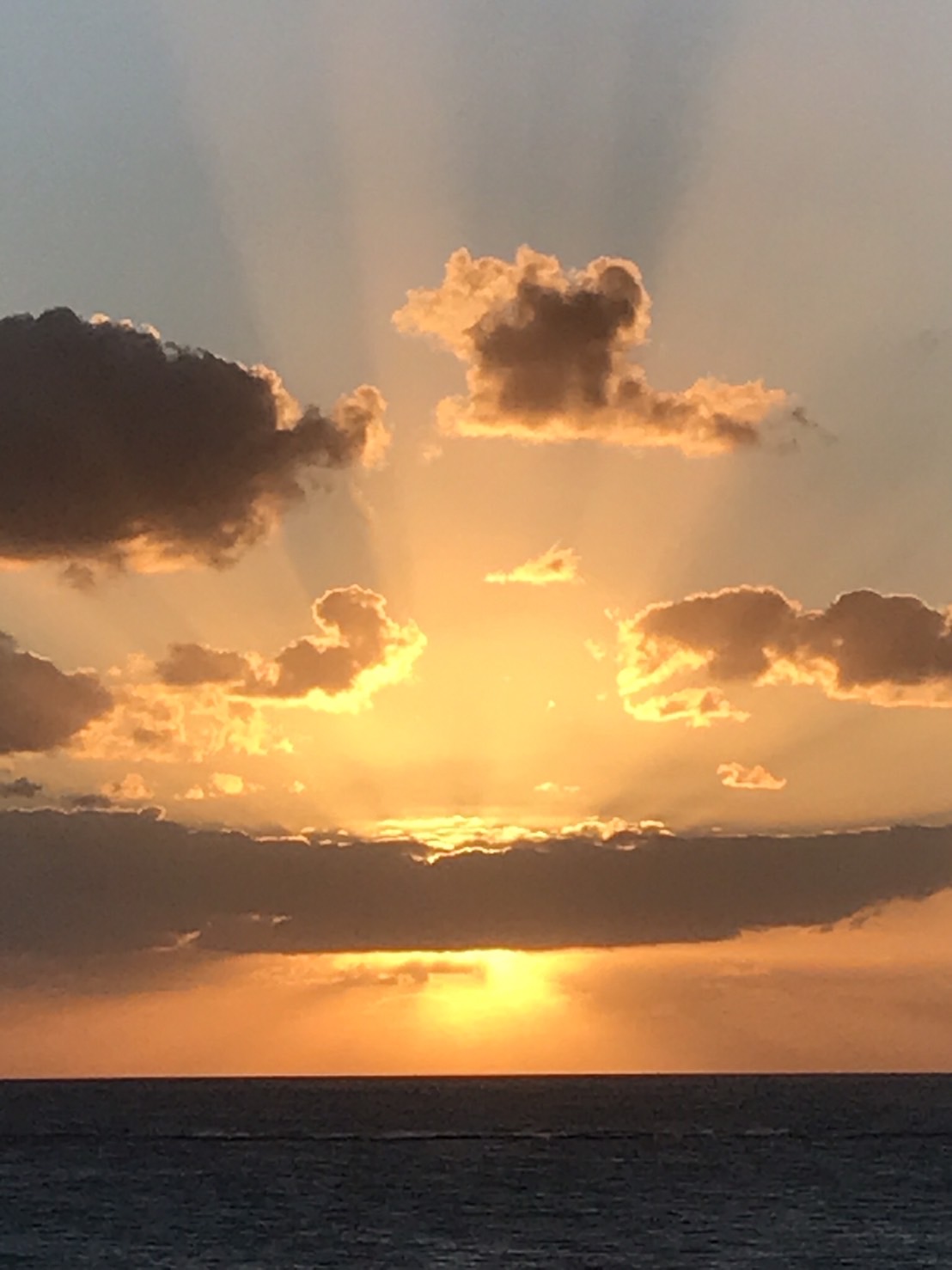 夕日