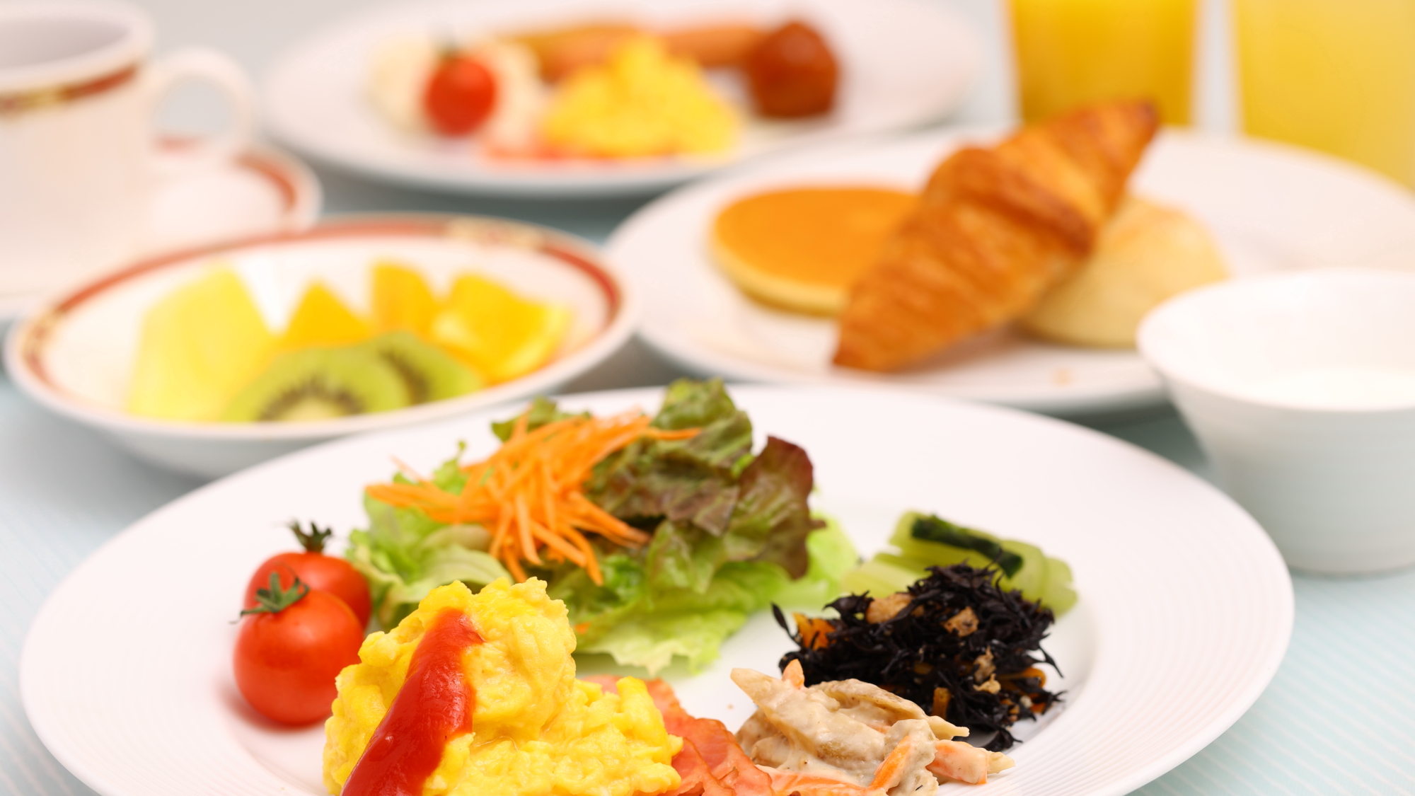 朝食バイキング一例