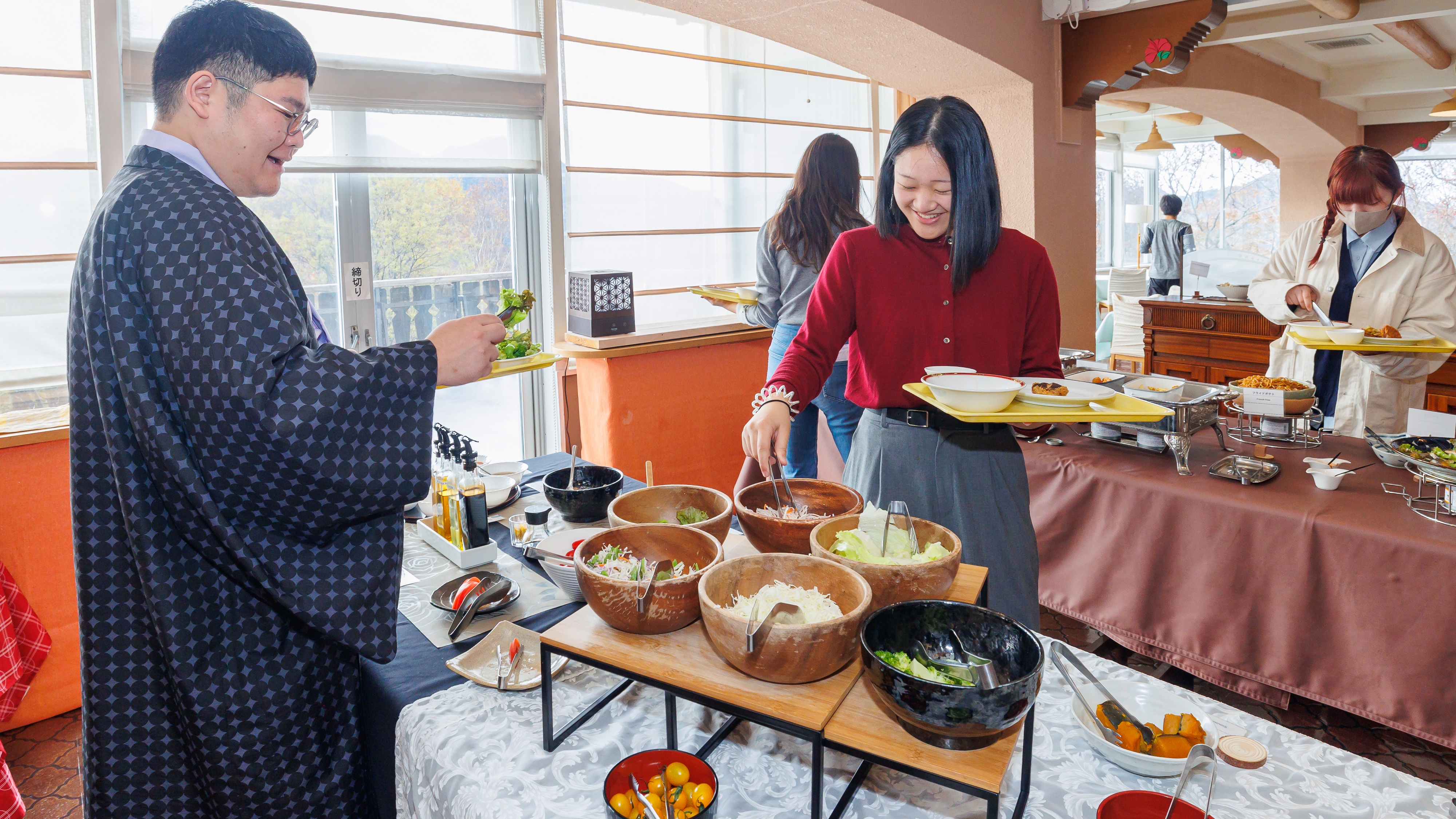 楽しい朝食のひと時