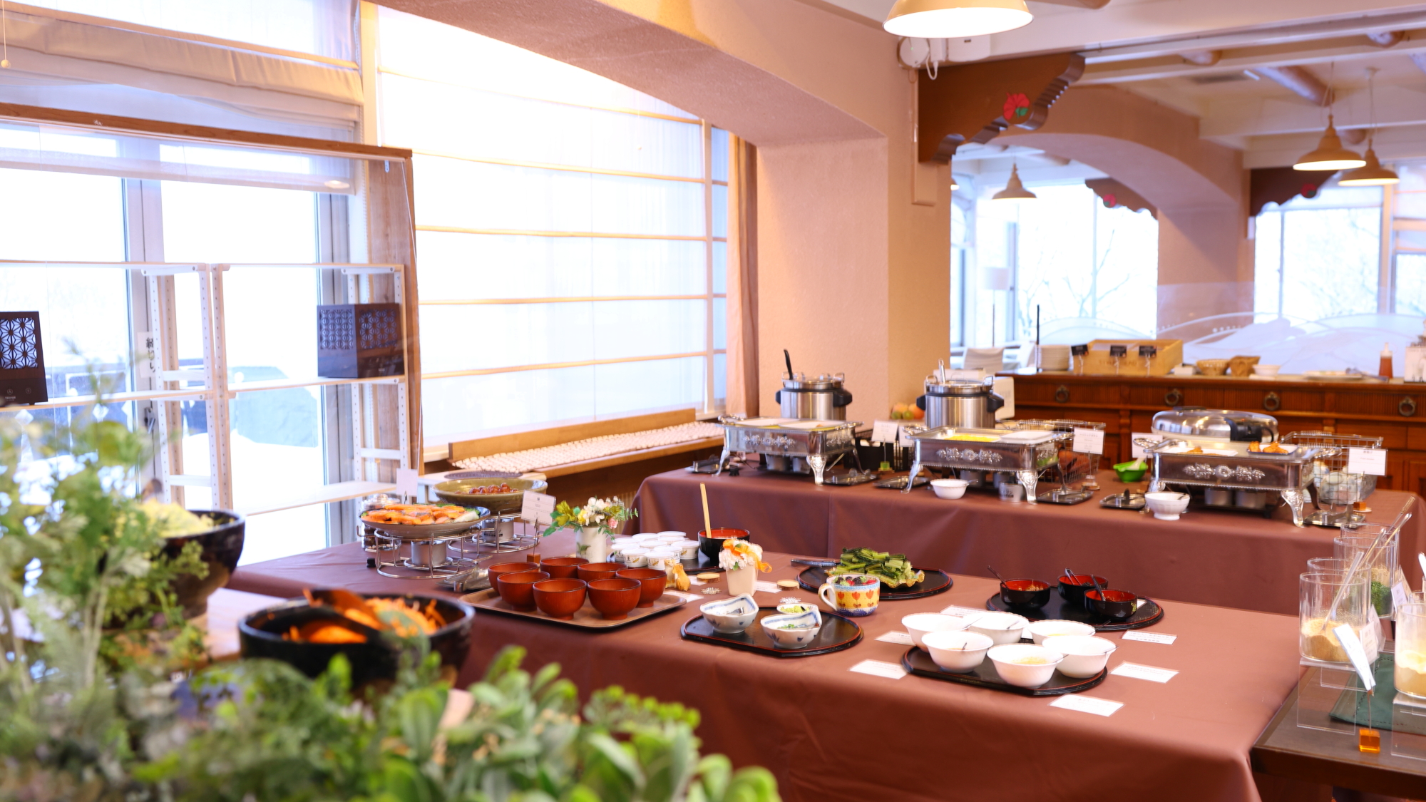 朝食バイキング一例