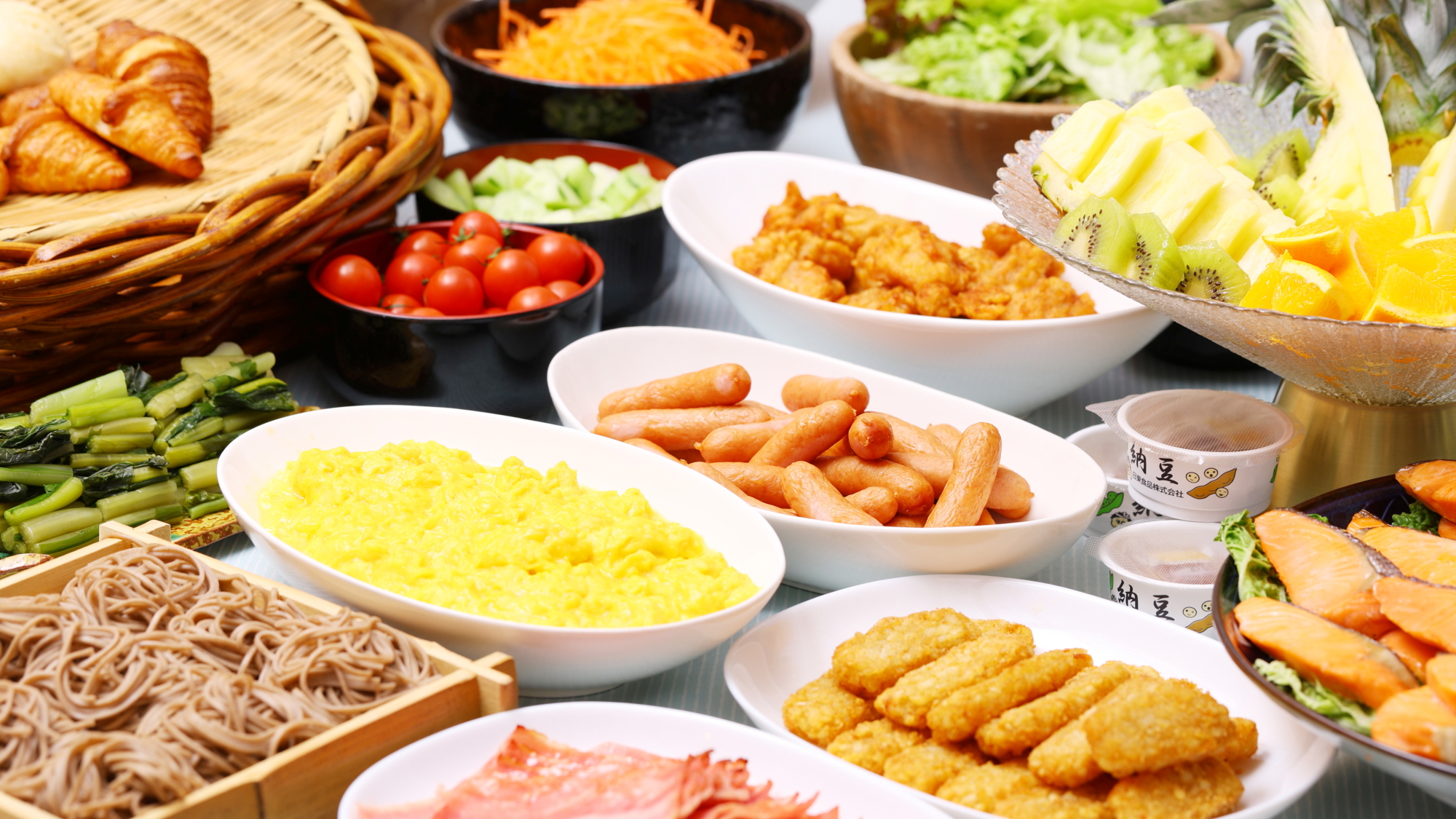 朝食バイキング一例