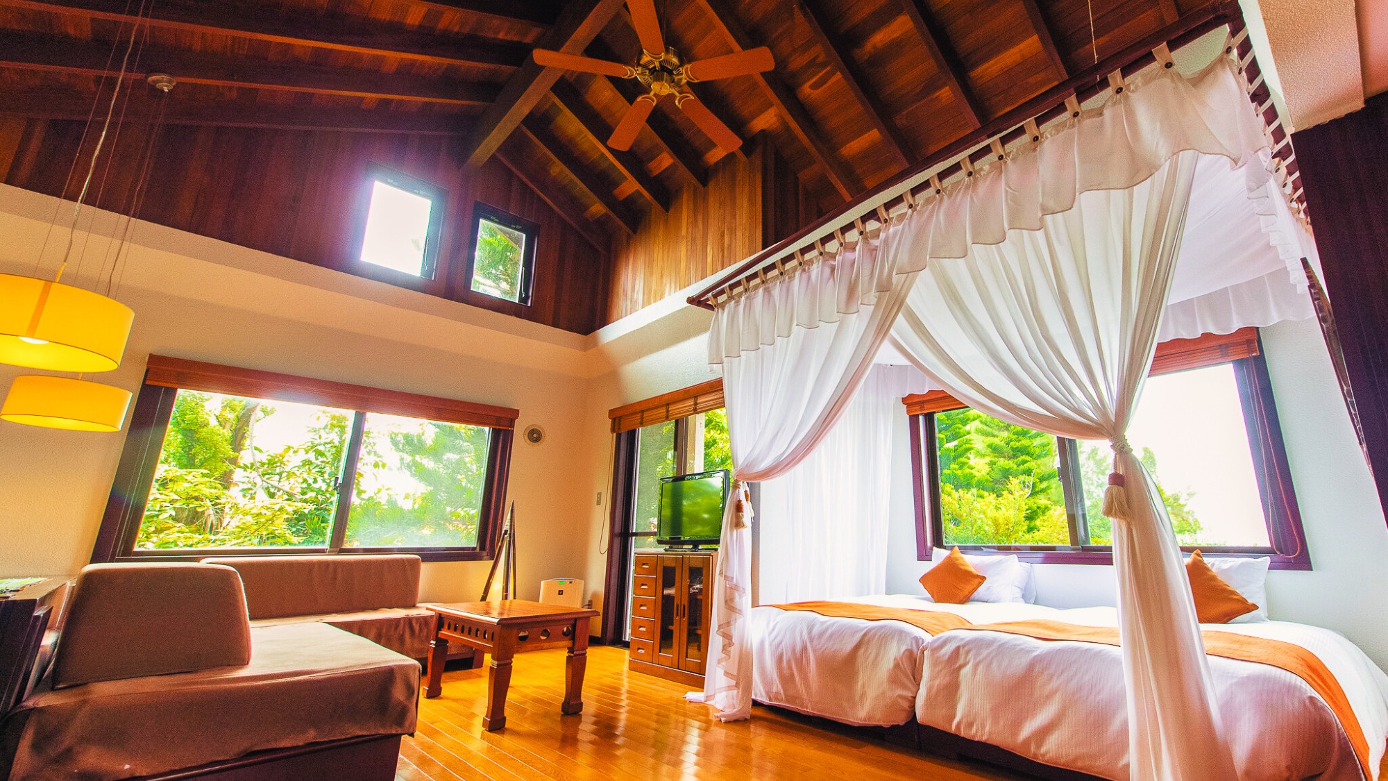 オーシャンヴィラ ＜海側　ツインベット テラス付＞