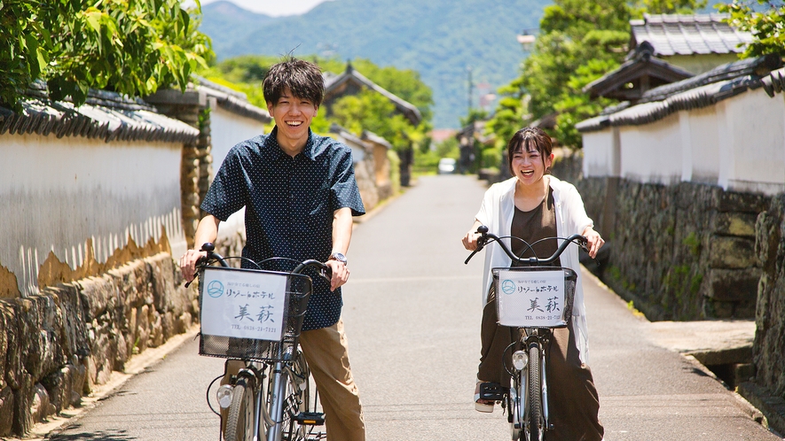 城下町「萩」を自転車で散策♪風情ある街並みの中走る爽快感♪