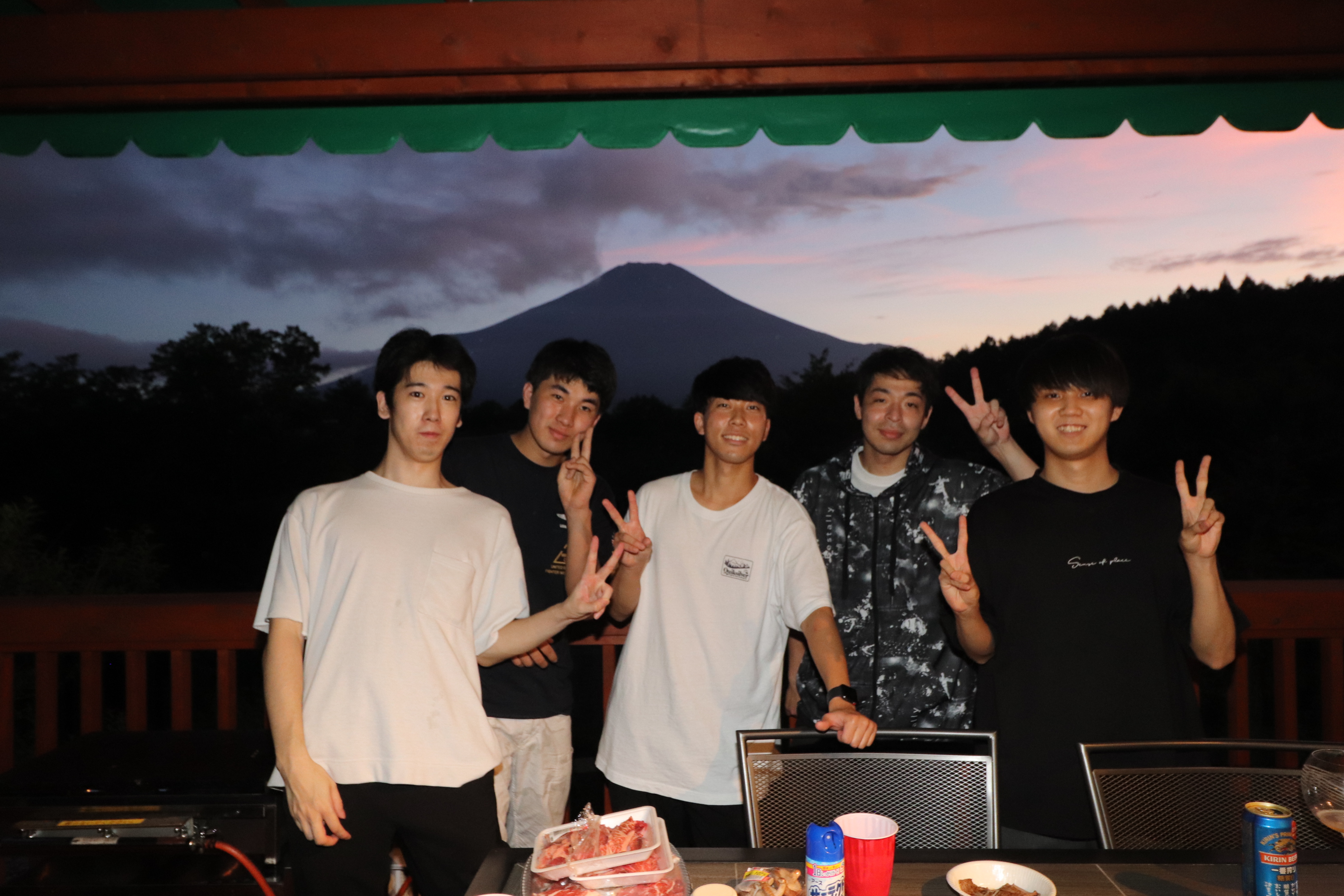 富士山見ながらBBQ