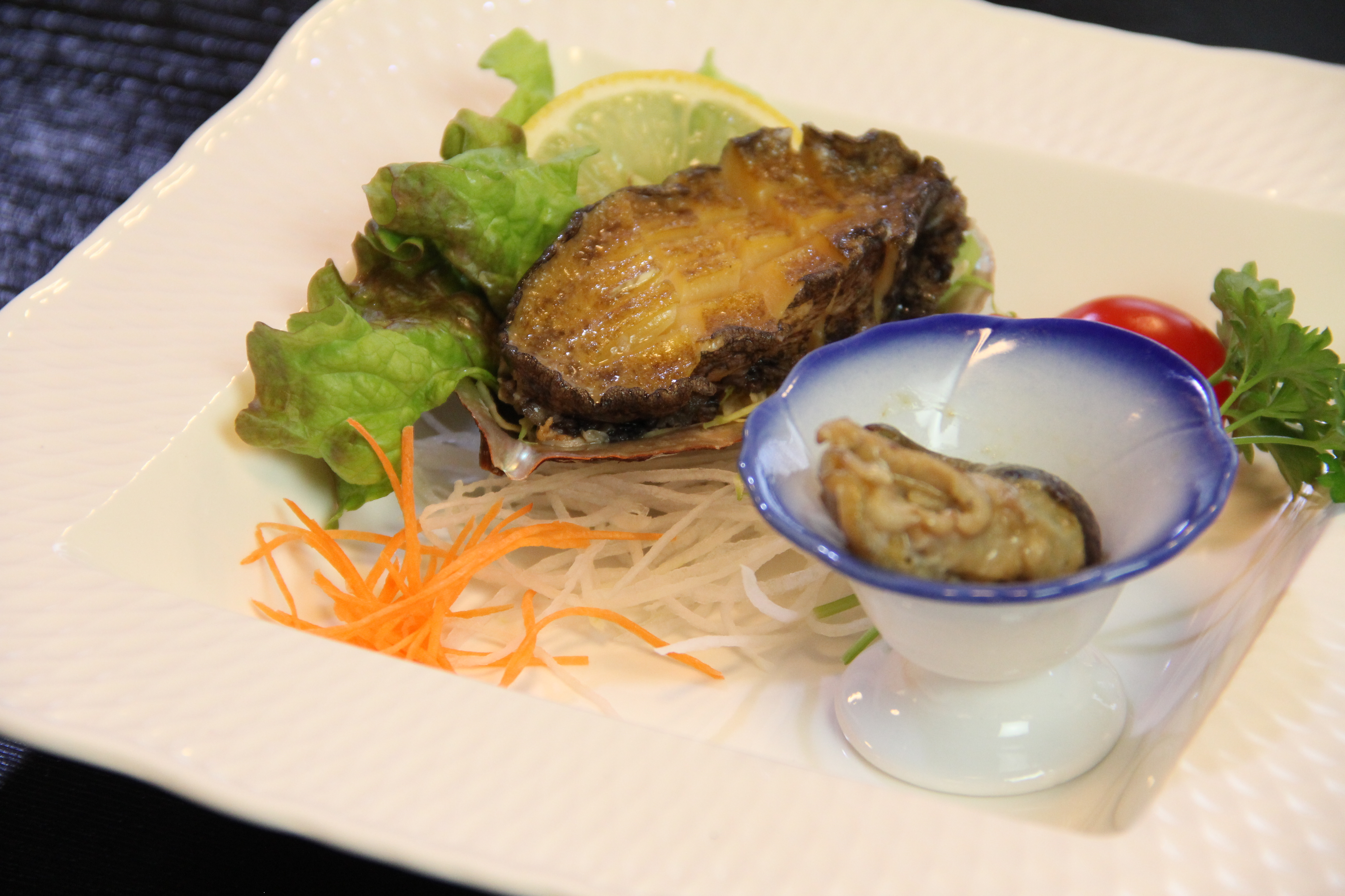 あわびのバター焼き