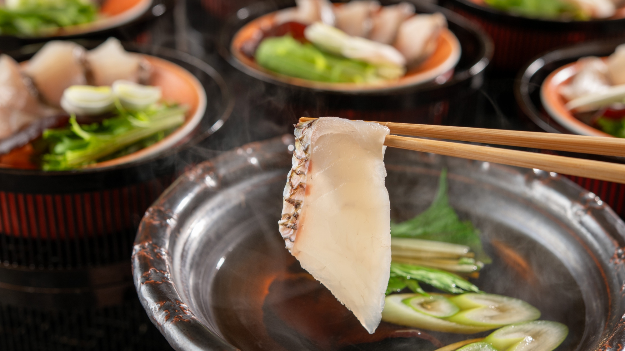 【青森の冬ビュッフェ】鯛のしゃぶしゃぶ（12月〜3月）