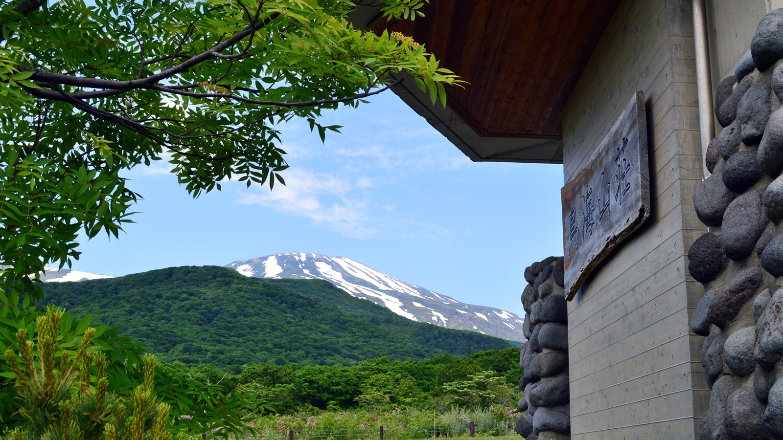 *新緑の鳥海山