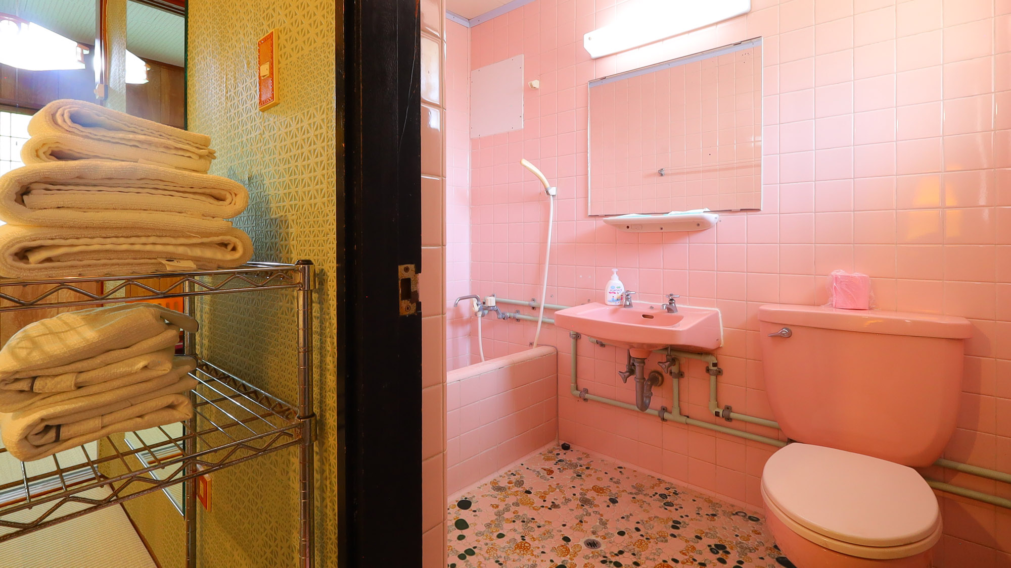 【日本間(和洋室)】水回りは昔ながらのスタイルですが、それもまた趣です