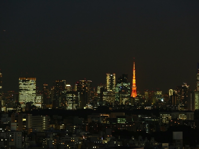 【高層階東側の夜景】東京スカイツリーと東京タワーが同時に見えるお部屋も･･･！？（一例）