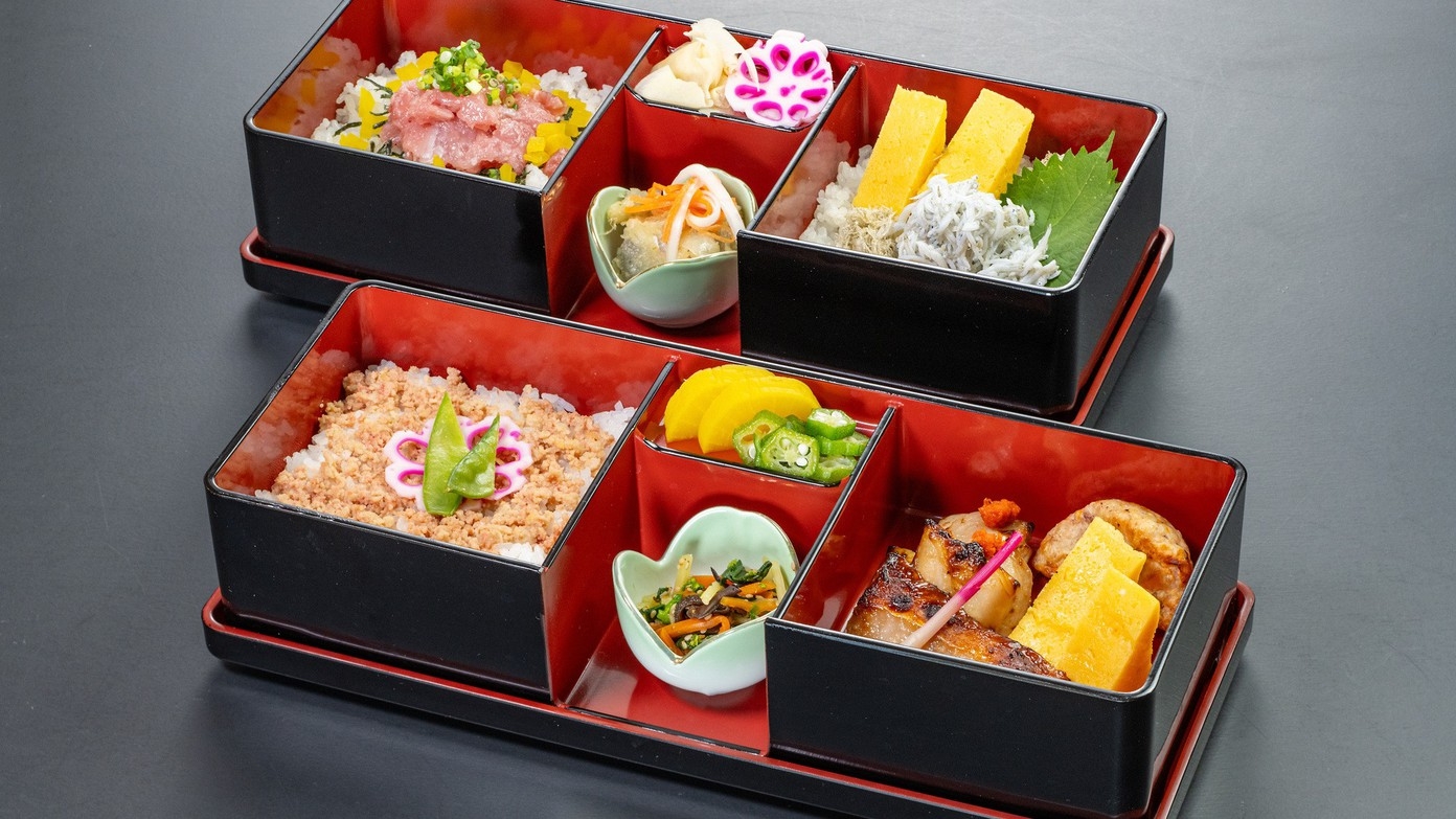 【夕朝食付】お部屋やテラスで気軽に熱海を満喫！「2種から選べるお弁当付プラン」