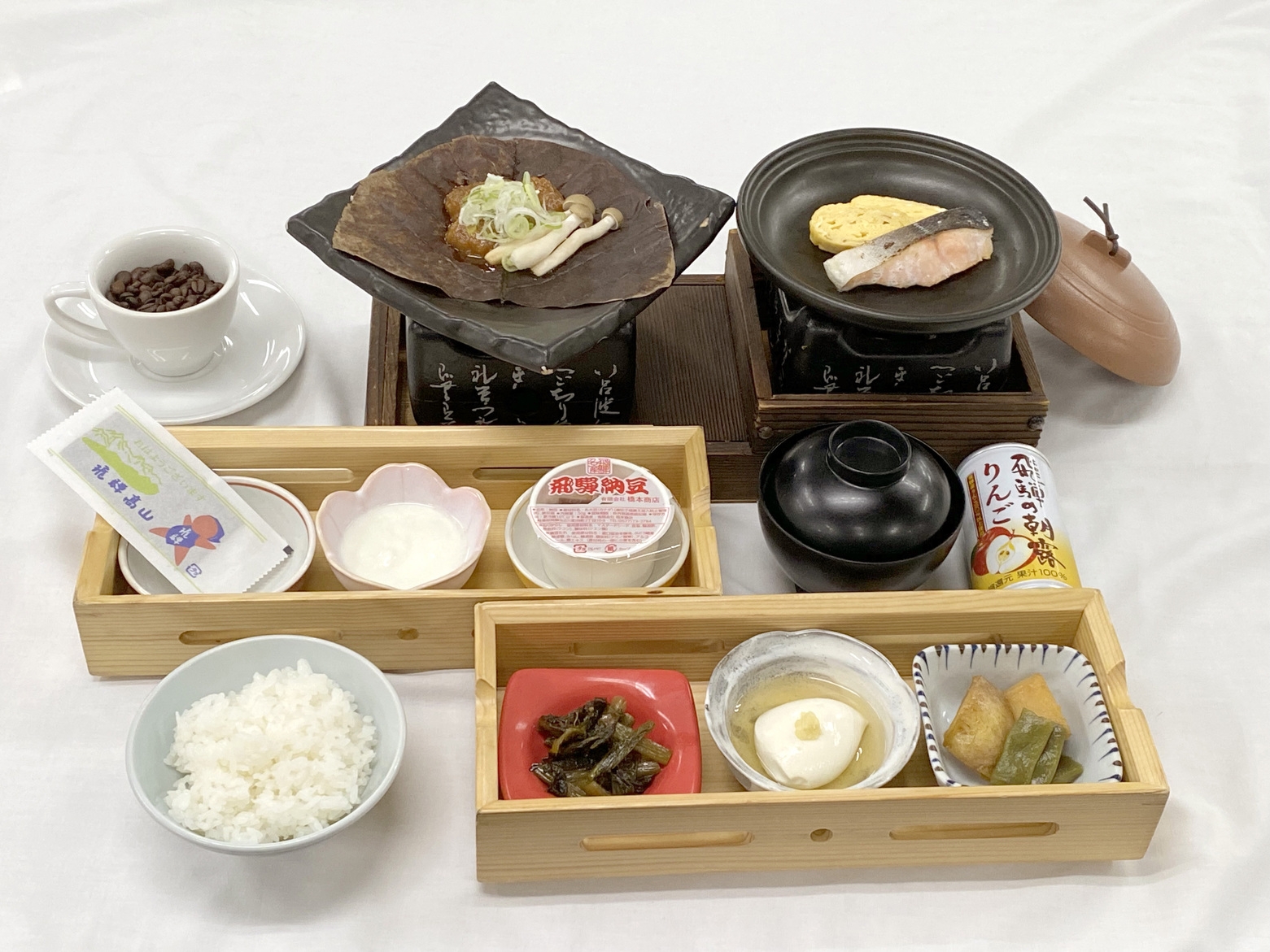 《本館禁煙》飛騨牛満喫！飛騨牛陶板焼き＆しゃぶしゃぶの満腹御膳♪ご当地メニュー満載和朝食♪