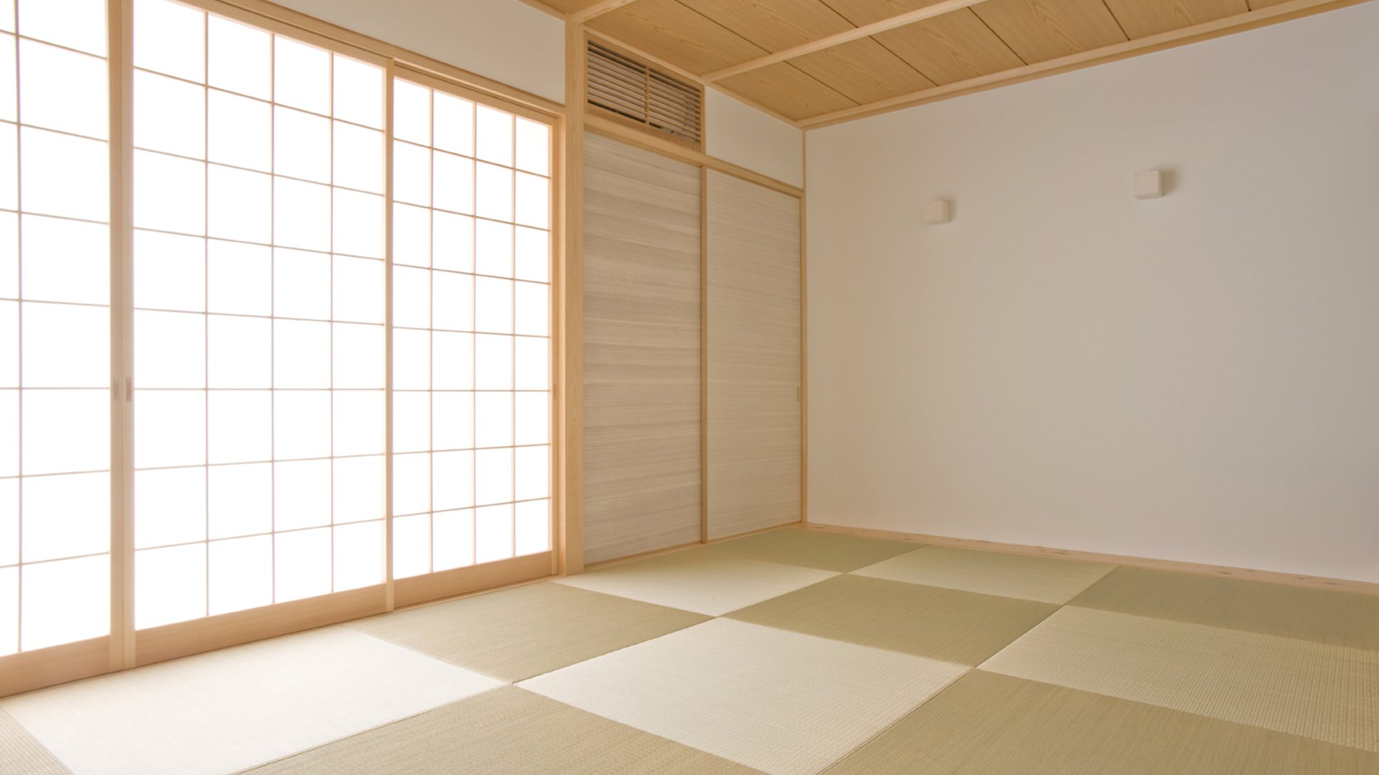 ・【大瀬：KI】「伝統的な和」をテーマに、畳や和紙をふんだんに使用したお部屋です