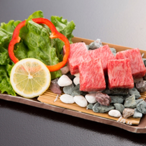 *【夕食一例/台物】山形牛サイコロステーキ。