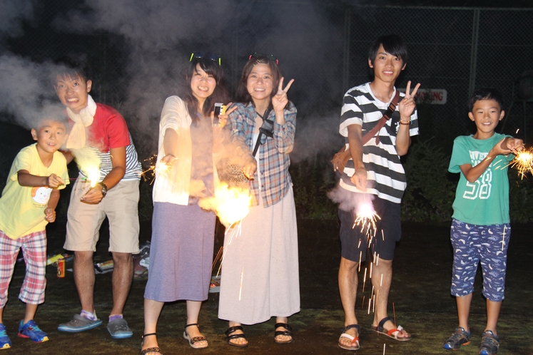 夏の風物詩を敷地内で…