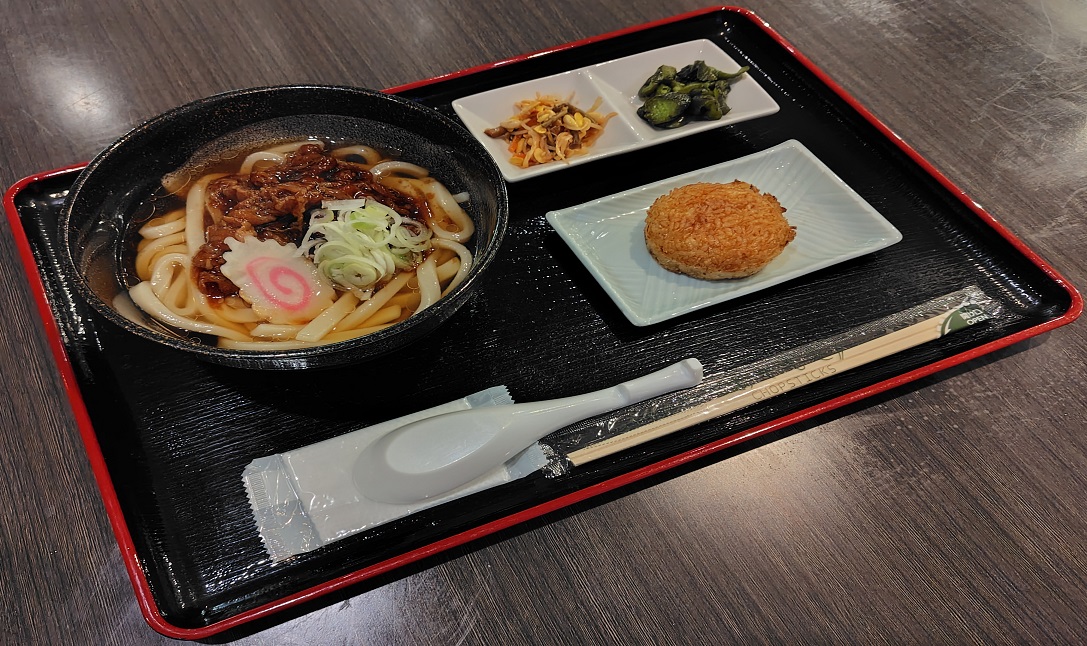 肉うどん＆焼きおにぎり