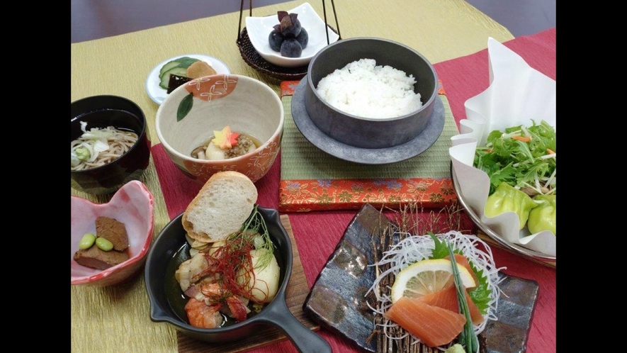 *【天ぷら会席プラン】地元食材使用！ご飯は地元倉渕産米を釜で炊き上げます。
