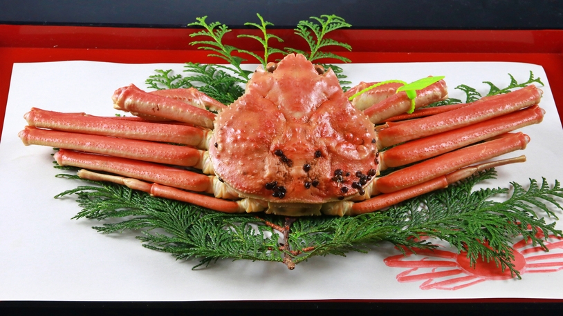 ＜11/7〜3/23＞ C　ちょっと贅沢に♪松葉ガニコース【ゆでガニ付＆朝夕食個室食】