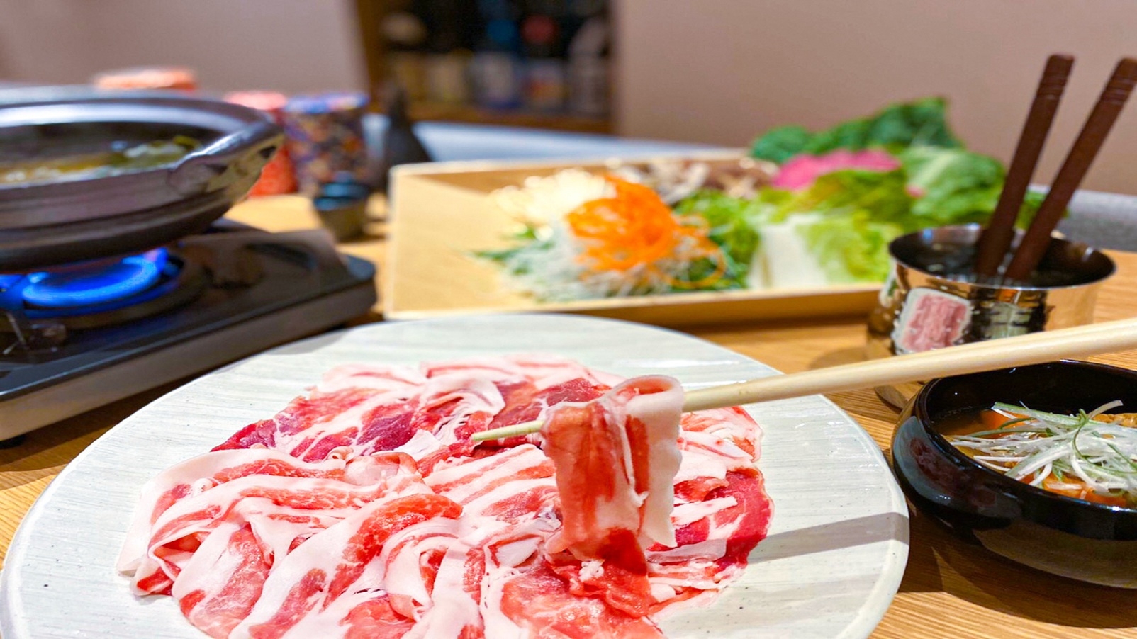 【楽天スーパーSALE】10％OFF【夕食付プラン】匠豚しゃぶとドリンクのお得セット！