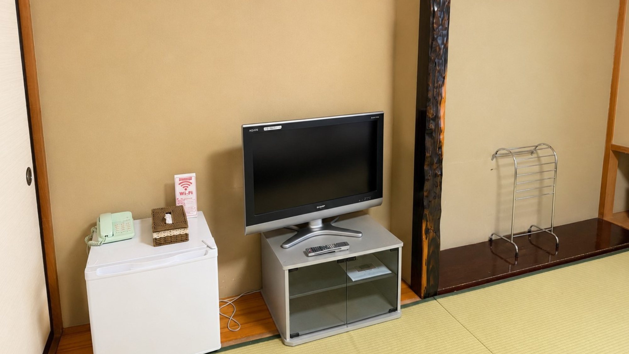 テレビ完備でお部屋時間も快適に楽しめます