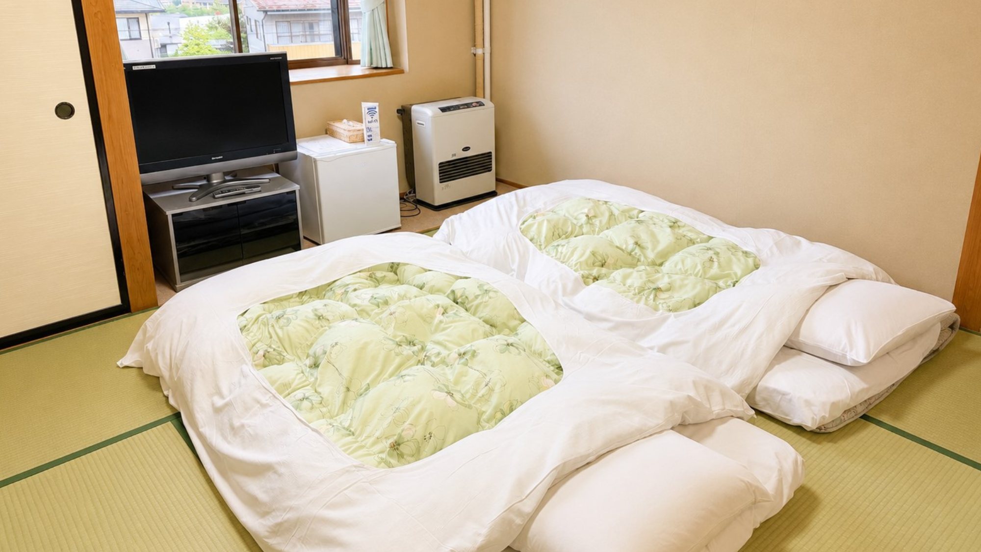 和室6畳の落ち着いた部屋で快適な滞在