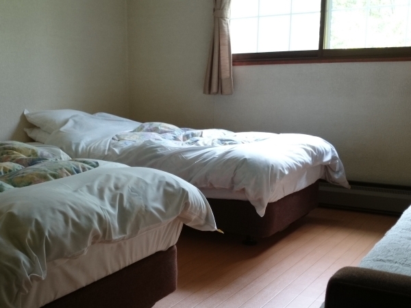 9畳サイズコンパクトなツインベッド ソファー、トイレ付