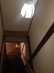 階段 Original old steps & the cute illumination lump
