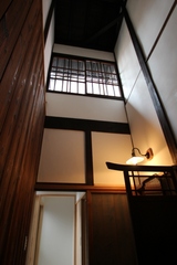 火袋（ひぶくろ）、京町家の特徴の台所の吹き抜け "Hibukuro" high ceiling