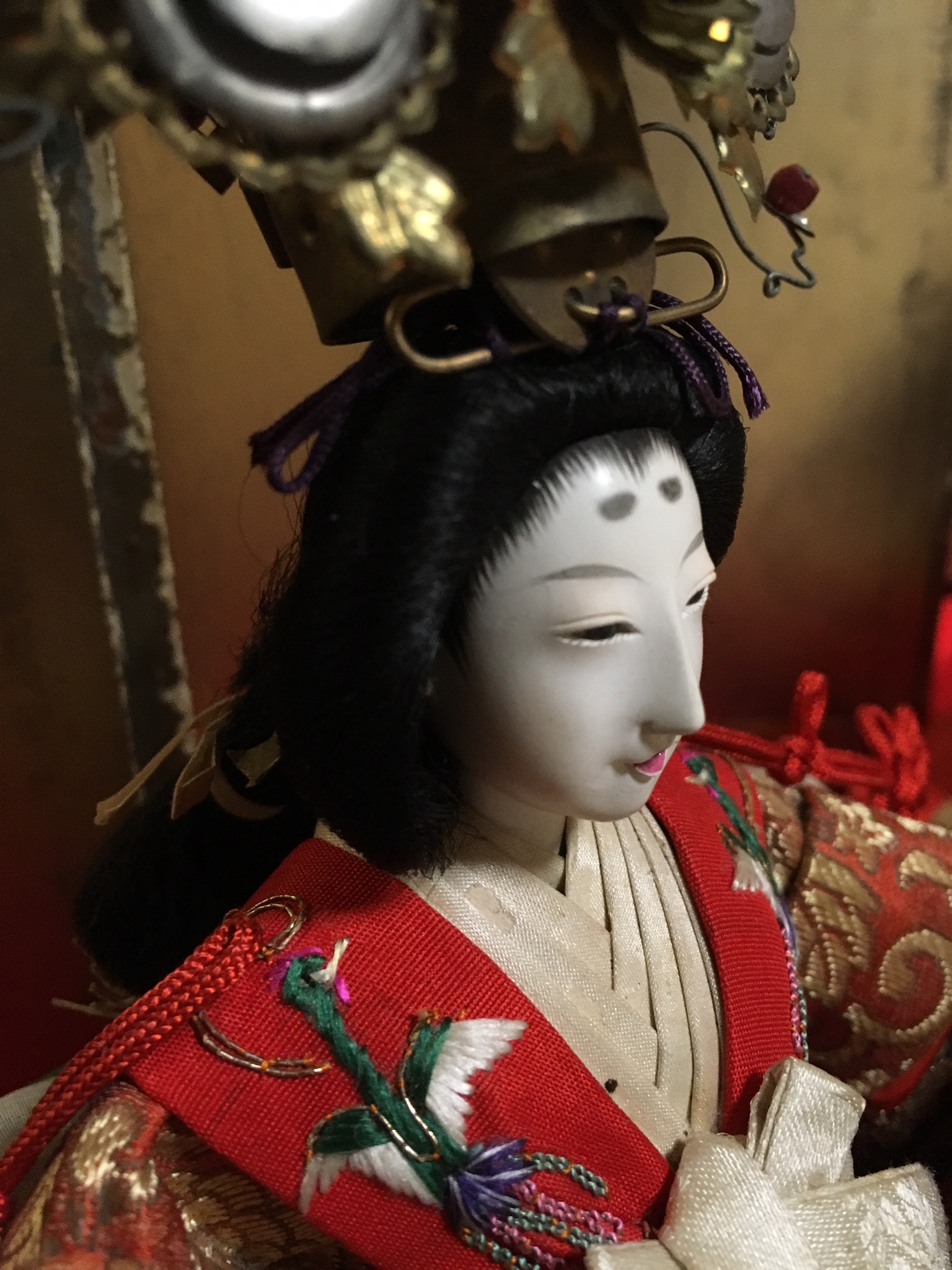 つばらのお雛様も90年以上前の美しい京都雛ですNoble “Ohinasama”doll 