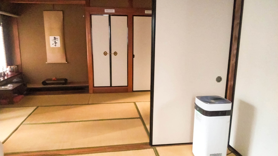 ・2間続きのお部屋はふすまで仕切ることもできます