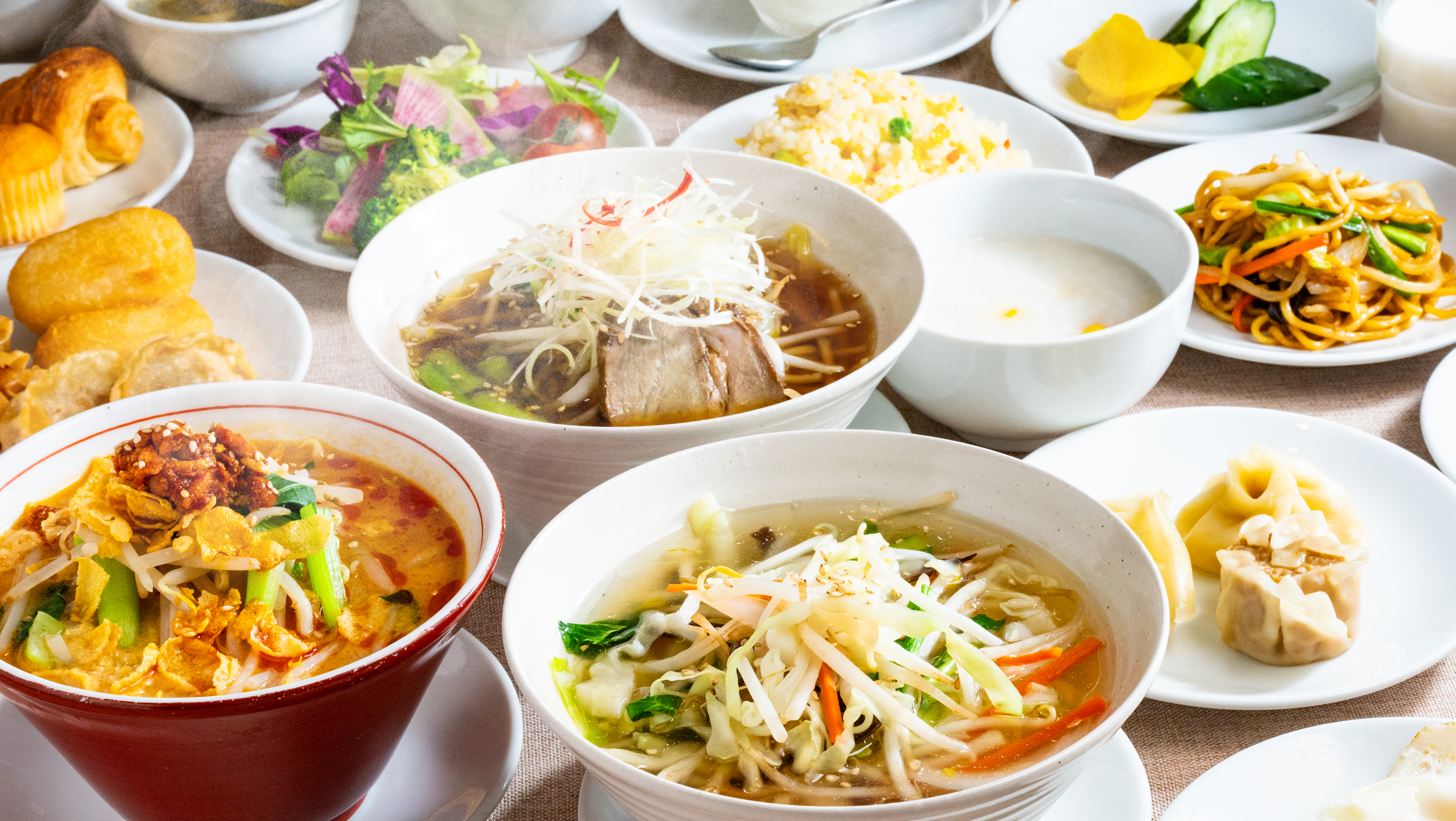 本格中華料理を朝食ビュッフェでお召し上がりいただけます