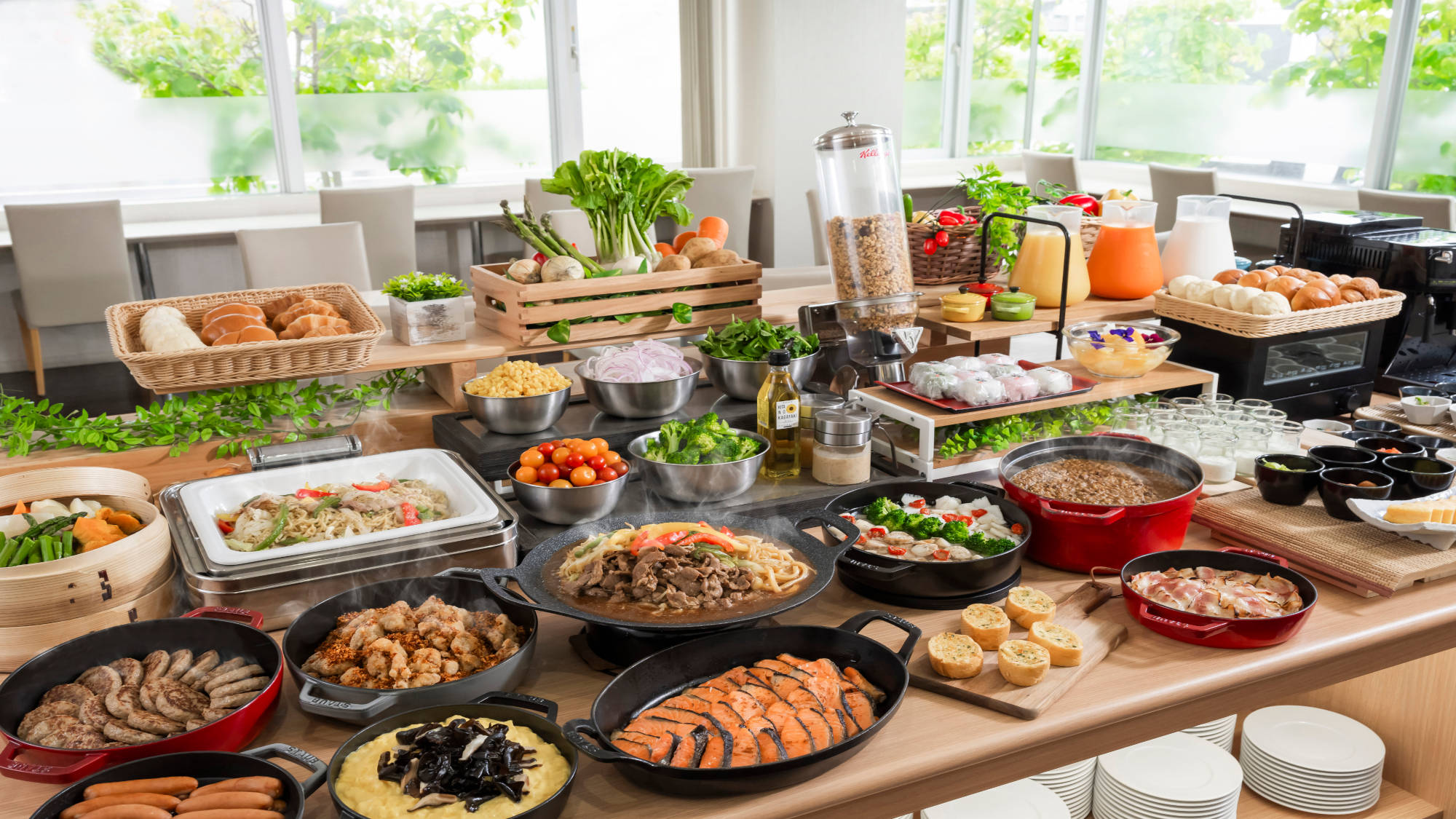朝食ビュッフェ　イメージ