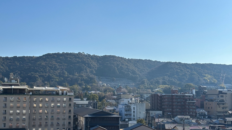 屋上展望浴からの景色　東１